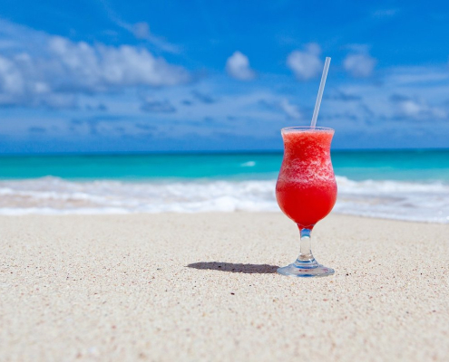 drink, cocktail, beach