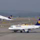 lufthansa, plane, airport