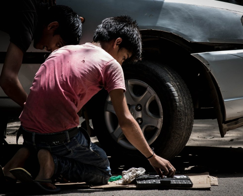 child labor, car mechanic, cars