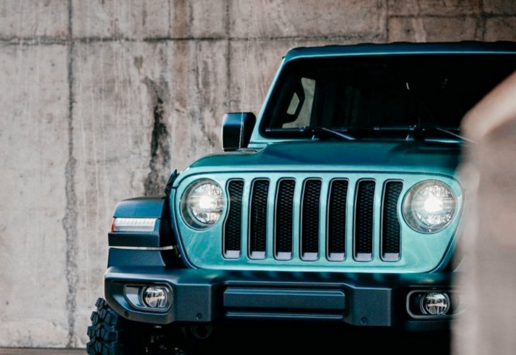 Front design of a wrangler jeep rubicon model