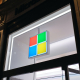 Microsoft Store sign.
