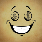 smiley, emoticon, money