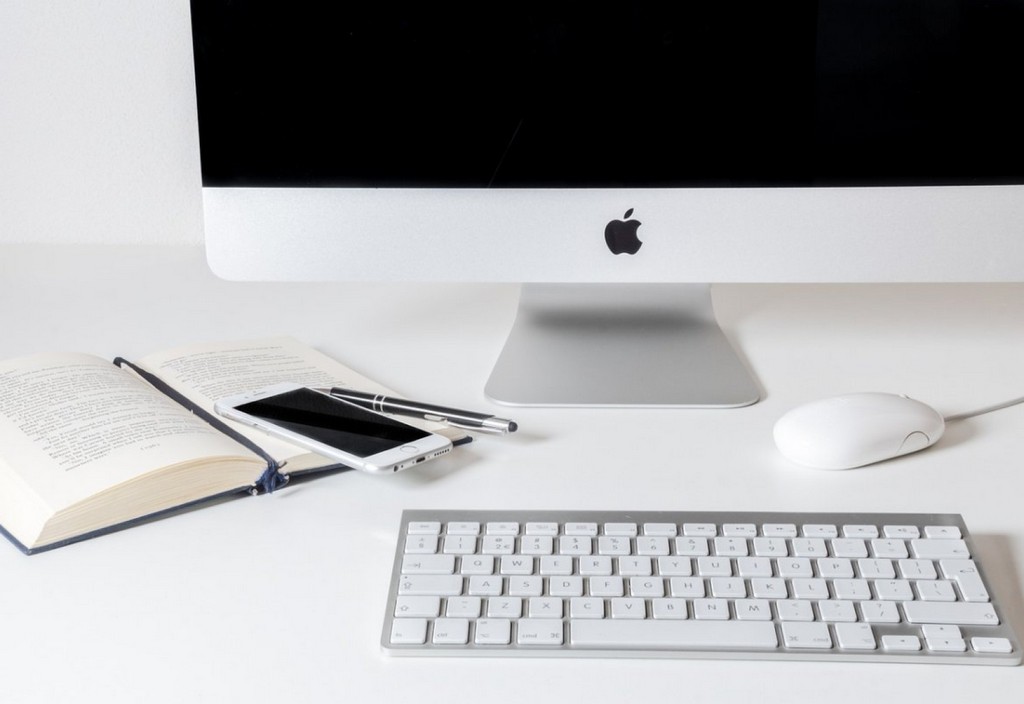 work, computer, apple