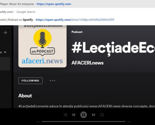 Spotify Podcast #lectiadeeconomie By Afaceri.news Screenshot