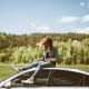 car, grass, nature