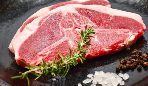 meat, lamb t-bone steak, hille