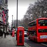 london, street, telephone