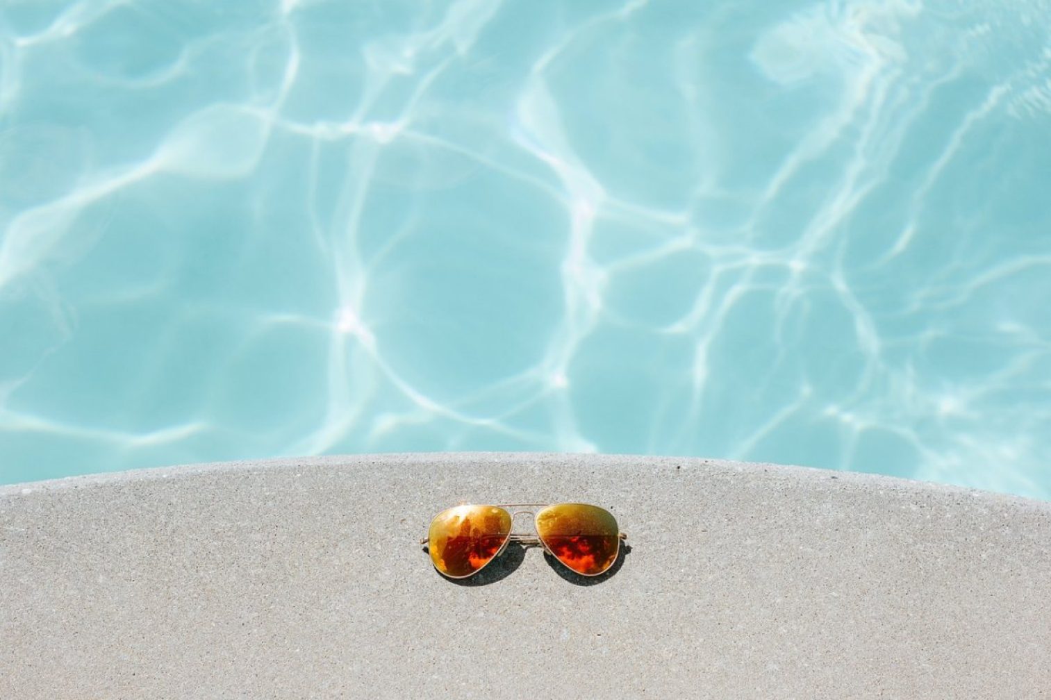 sunglasses, pool, recreation
