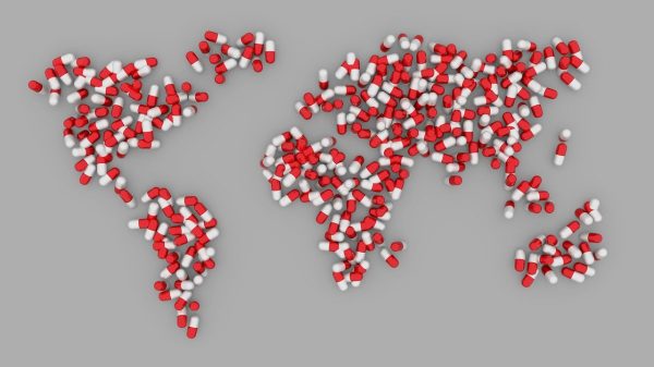 world, map, pills