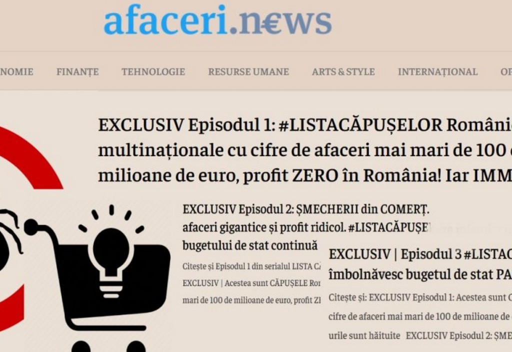 LISTA CAPUSELOR primele 3 episoade ancheta exclusiva AFACERI.news Lista Capuselor Primele 3 Episoade Ancheta Exclusiva Afaceri.news