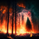 photo, wildfire, abstract