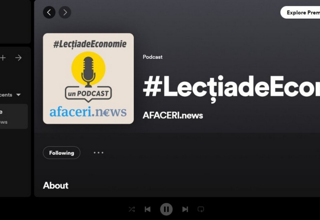 Podcast Spotify LectiadeEconomie by AFACERI.news Podcast Spotify Lectiadeeconomie By Afaceri.news