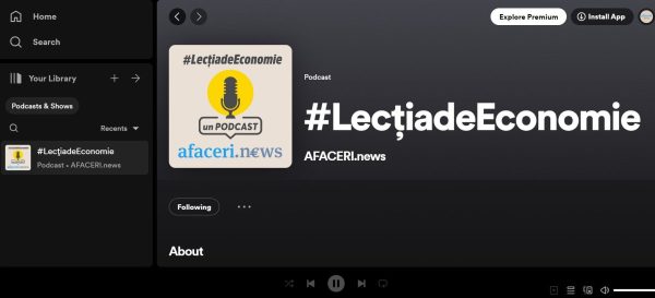 Podcast Spotify Lectiadeeconomie By Afaceri.news