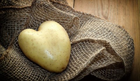 potato, heart, material