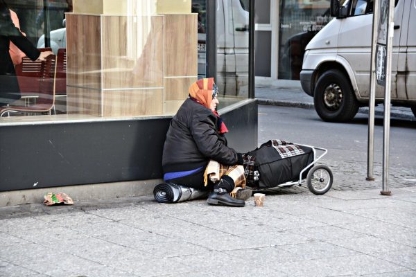 poverty, homeless, frankfurt