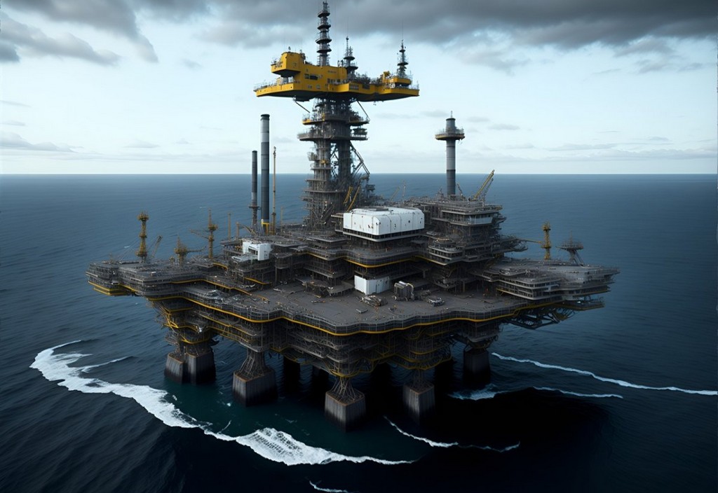 oil, rig, petroleum