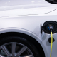 White car charging