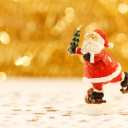christmas, santa claus, figurine