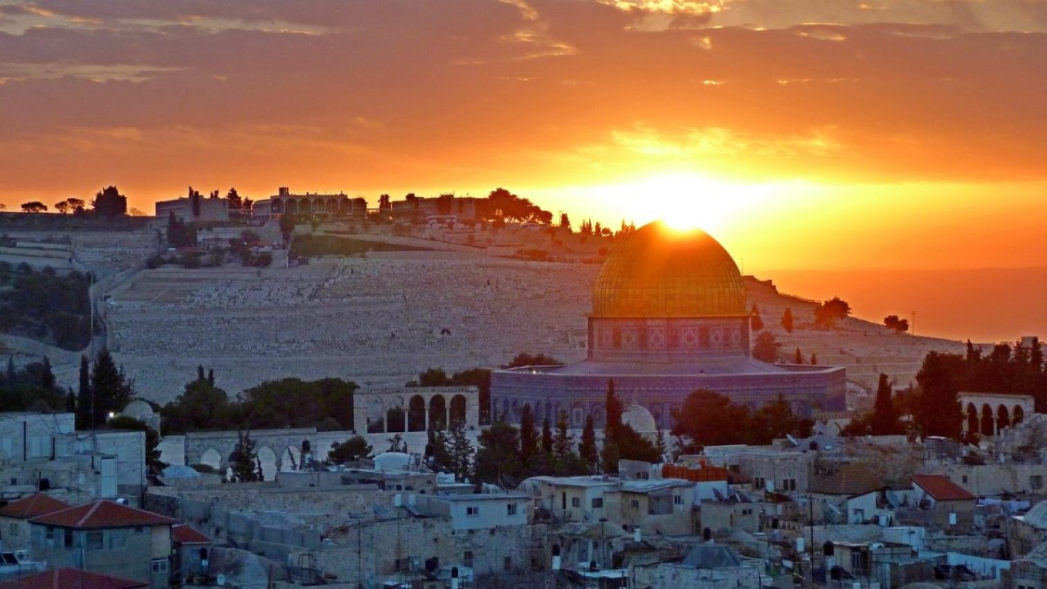 panoramic, sunrise, jerusalem