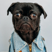 Toshi Black Pug Wearing My Pilot Jacket Stockpack Unsplash 1513x2106