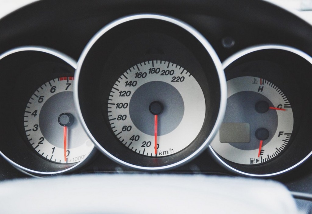 car, dashboard, speedometer