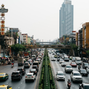 cars, city, road