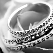 Silver colored ring