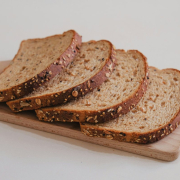 brown bread on white plate