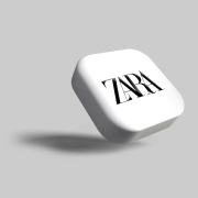 Zara icon in 3D. My 3D work may be seen in the section titled "3D Render."