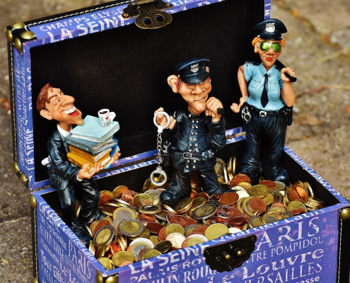 taxes, tax evasion, police