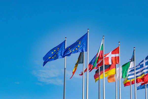 european union, european parliament, flags
