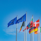 european union, european parliament, flags