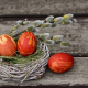 easter eggs, easter nest, easter decoration