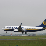 Ryanair landing in Dublin