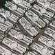 silver and gold round coins
