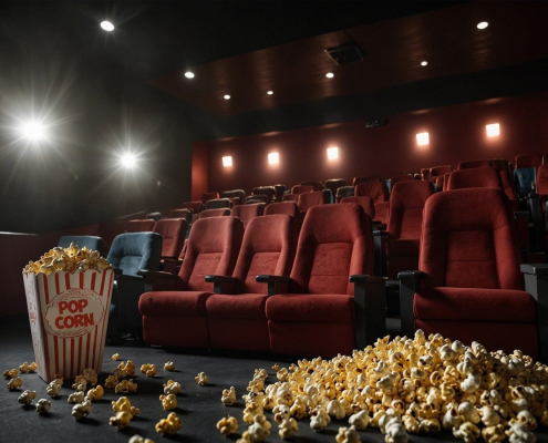 ai generated, movie theater, cinema hall