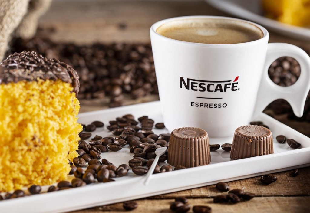 coffee, cup, cake