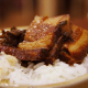 roasted, meat, pork