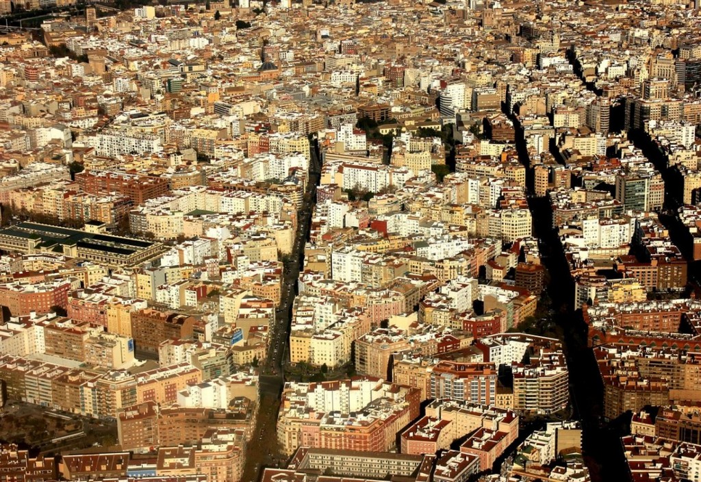 aerial view, valence, spain