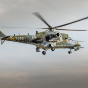 Military helicopter at Air Show.