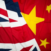 Image Shows The Union And Chinese Flags Together. Mod 45157410