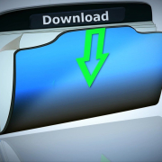 folder, arrow, download