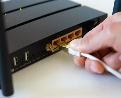 modem, antenna, wire