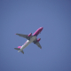 the plane, sky, wizzair