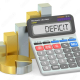 Deficit concept, 3D rendering