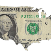 usa, map, dollar
