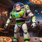 Pizza Buzz Lightyear american