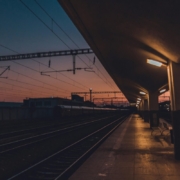 Benches on train station