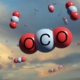 spheres, carbon dioxide, clouds