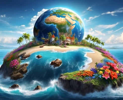 ai generated, earth, climate change